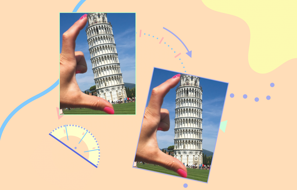 オンラインで写真を傾ける簡単な方法！